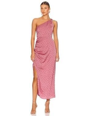$245 NWT Anthropologie Favorite Daughter Singles Table Dress Mauve Pink Size 8